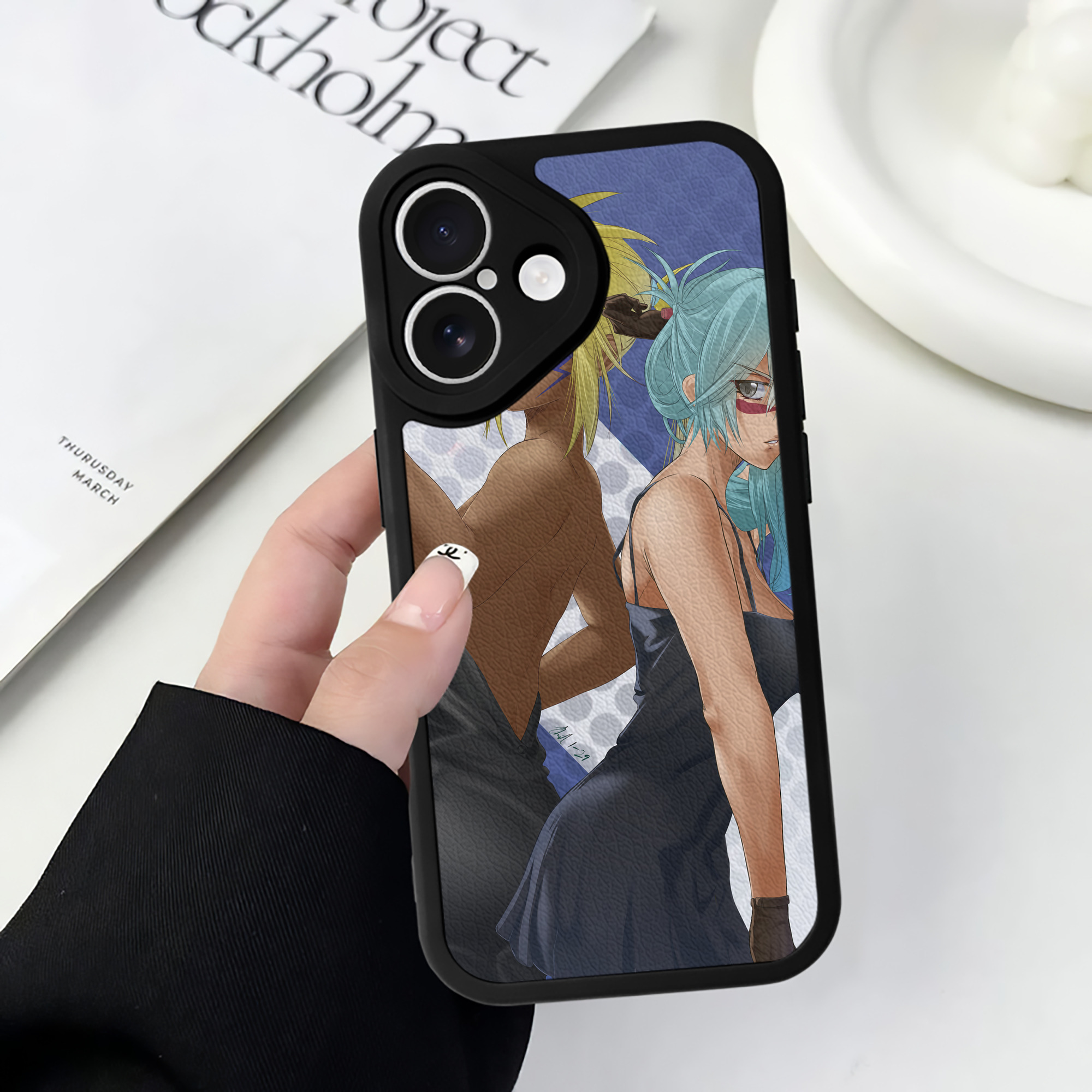 （画像用） ブリーチ BLEACH 【iPhone 16シリーズ対応】シリコンスマホケース（レザー調） 材質：シリコン